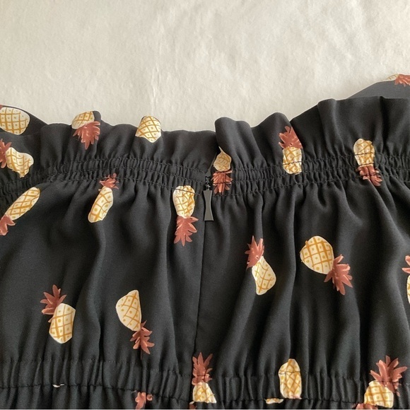 Kate Spade Black Pineapple Print Jumpsuit Black Size 8 - Picture 7 of 10